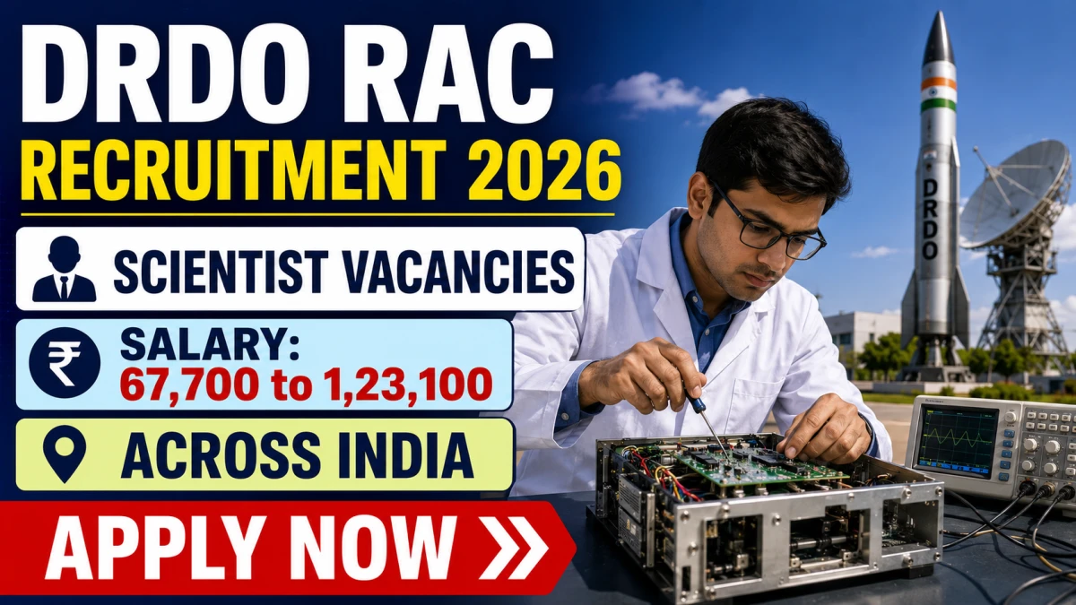 DRDO RAC Scientist Recruitment 2026 Notification Out