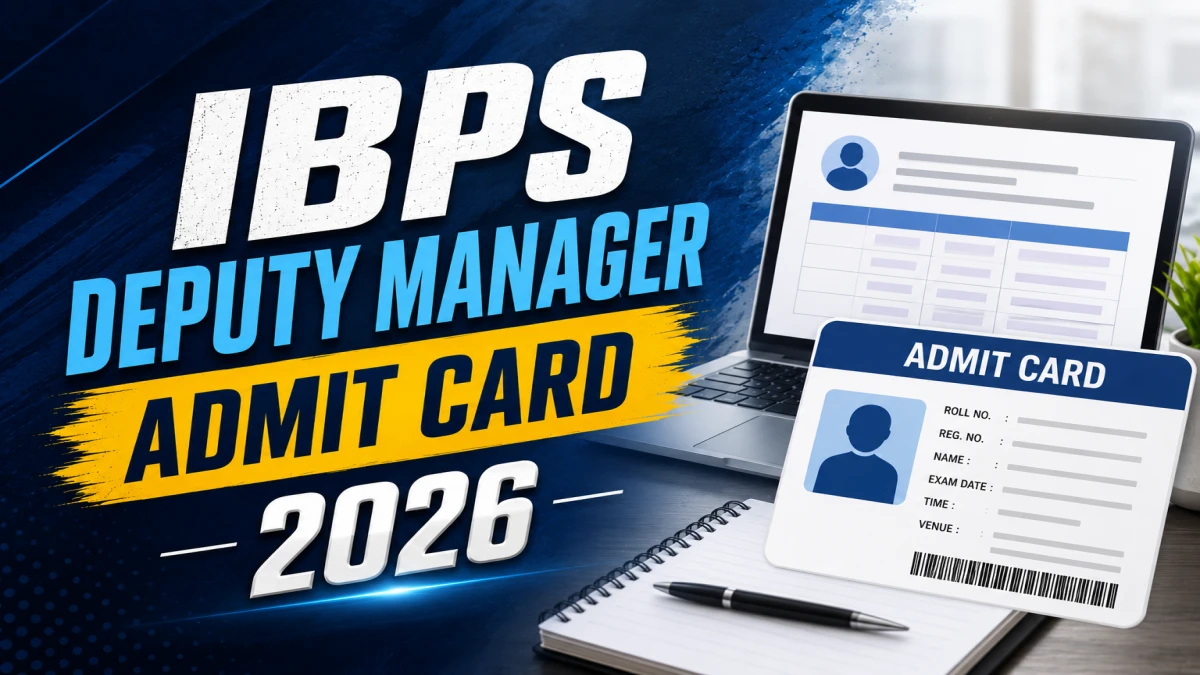 IBPS Deputy Manager Admit Card 2026 (Cut)