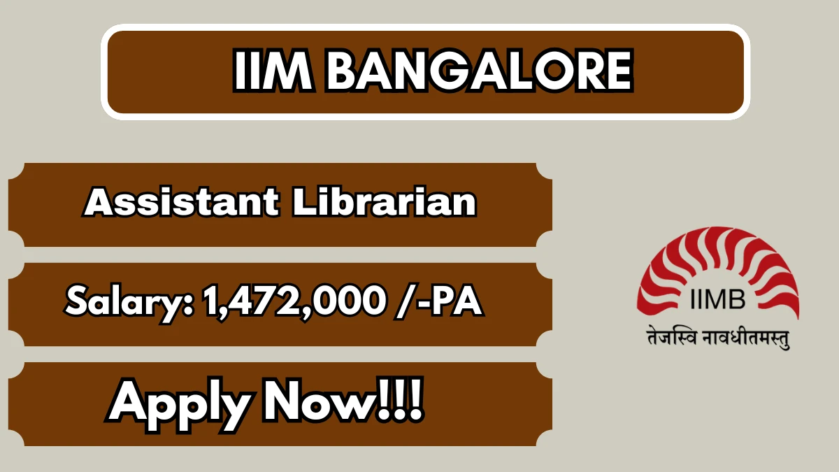 IIM Bangalore Assistant Librarian Recruitment 2026
