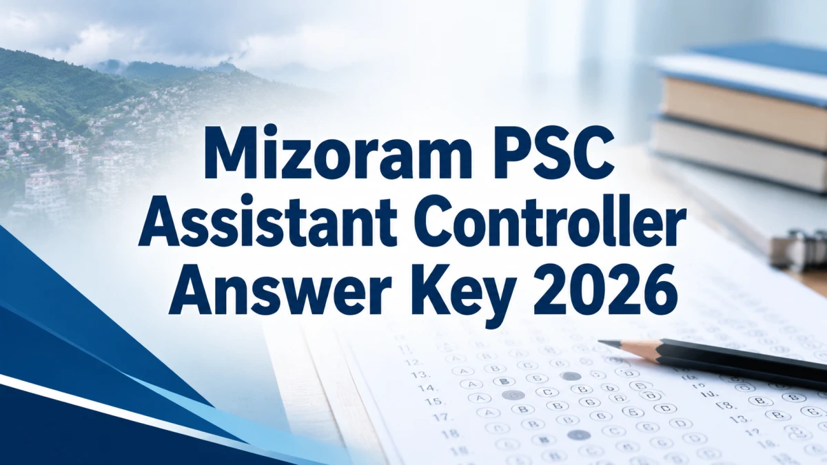 Mizoram PSC Assistant Controller Answer Key 2026 OUT – Download PDF