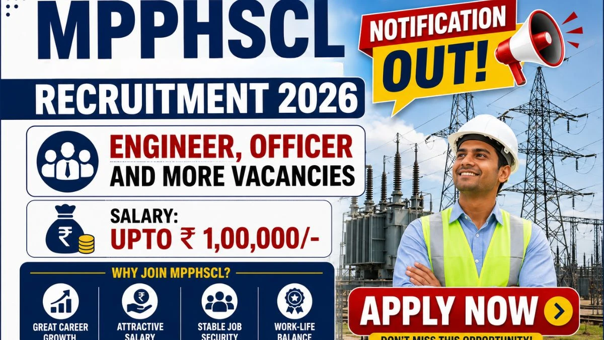 MPPHSCL Recruitment 2026 Notification OUT, Apply Online for 34 Vacancies @mpphscl.in, Check Eligibility, Salary, Last Date