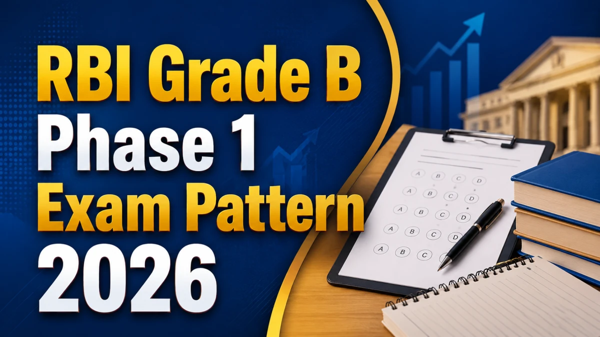 RBI Grade B Phase 1 Exam Pattern 2026: Download PDF Here
