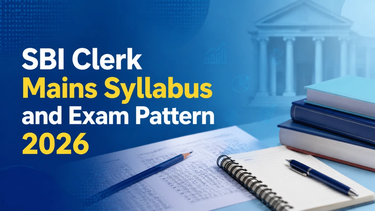 SBI Clerk Mains Syllabus and Exam Pattern 2026: Download PDF Here