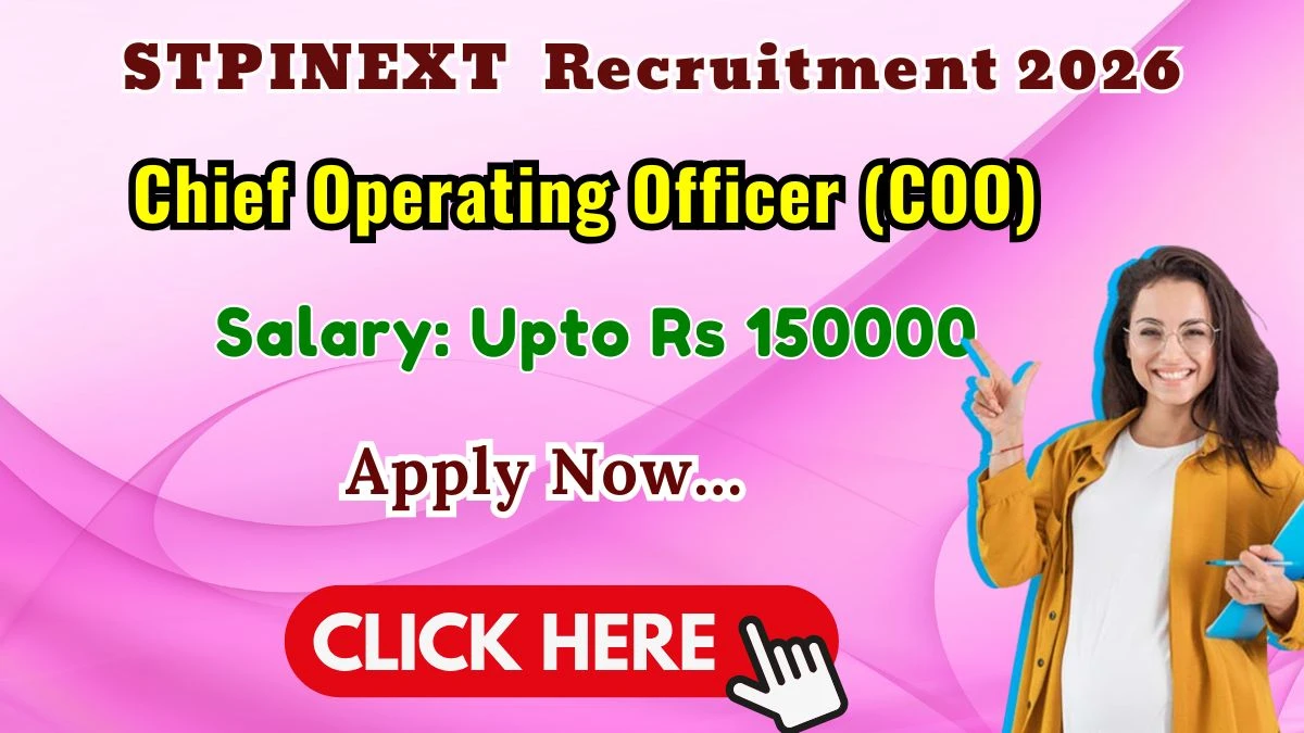 STPINEXT Chief Operating Officer Recruitment 2026