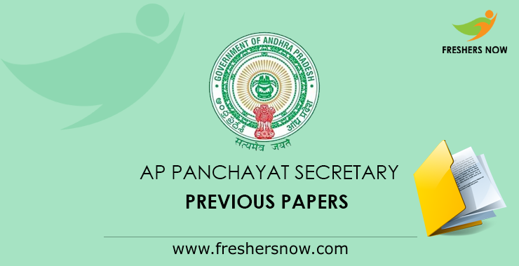 AP Panchayat Secretary Grade V Previous Question Papers