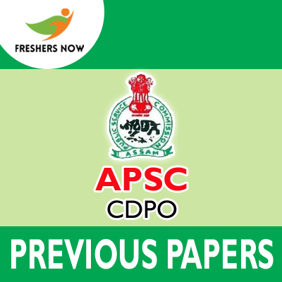 APSC CDPO Computer Operator Previous Question Papers PDF