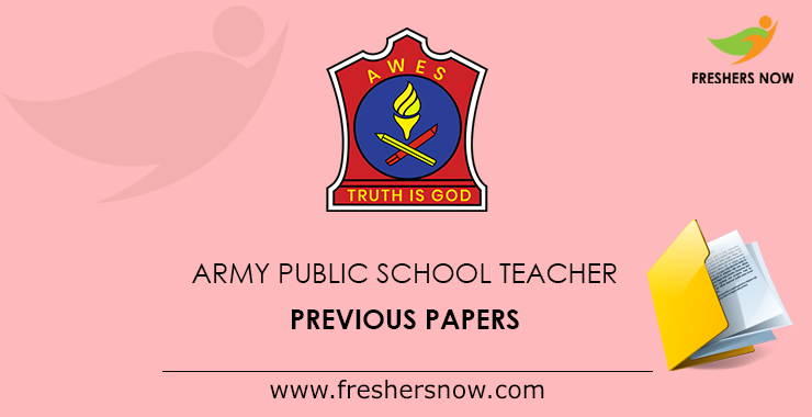 Army Public School Teacher Previous Papers