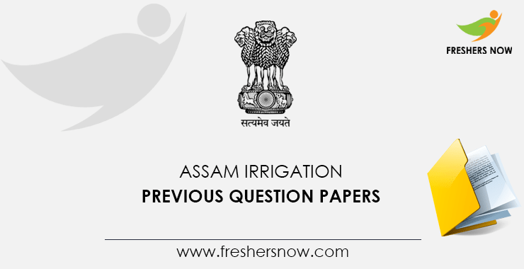 Assam Irrigation Section Assistant Previous Question Papers PDF