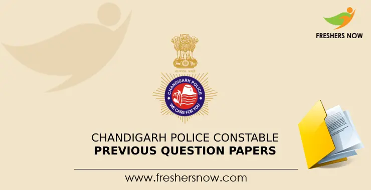 Chandigarh Police Constable Previous Question Papers PDF
