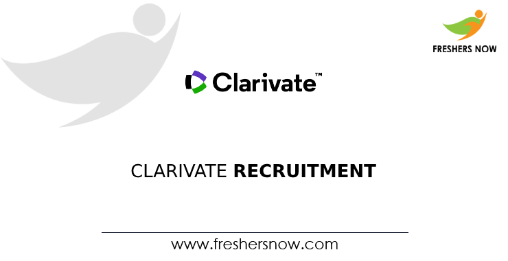 Clarivate Off Campus 2026 Recruitment Drive for 2027, 2026, 2025 Batch Freshers