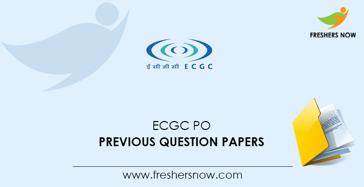 ECGC PO Previous Question Papers PDF Download
