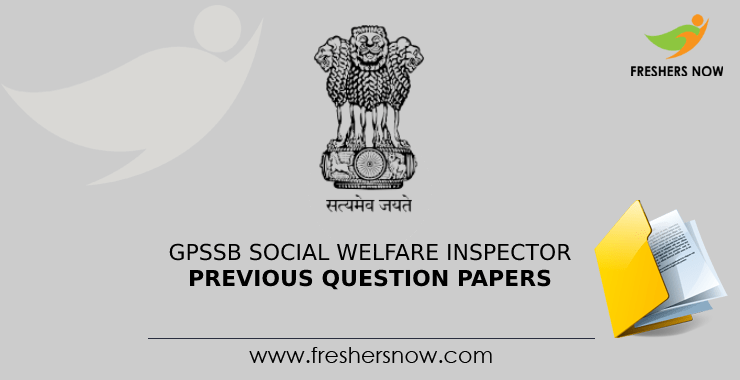 GPSSB Social Welfare Inspector Previous Question Papers PDF