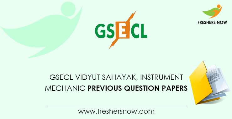 GSECL Vidyut Sahayak Previous Question Papers PDF Download