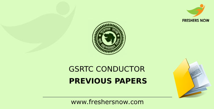 GSRTC Conductor Previous Question Papers PDF Download