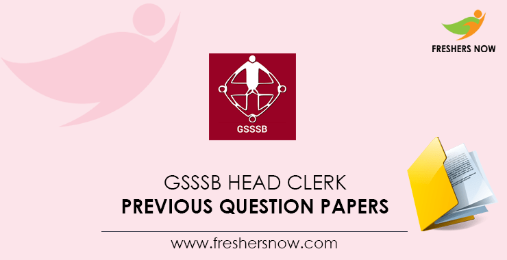 GSSSB Head Clerk Previous Question Papers PDF Download