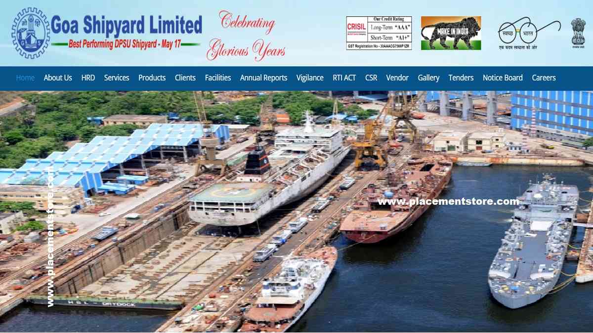 Goa Shipyard Recruitment 2026 » Apply Online and Latest Advertisement