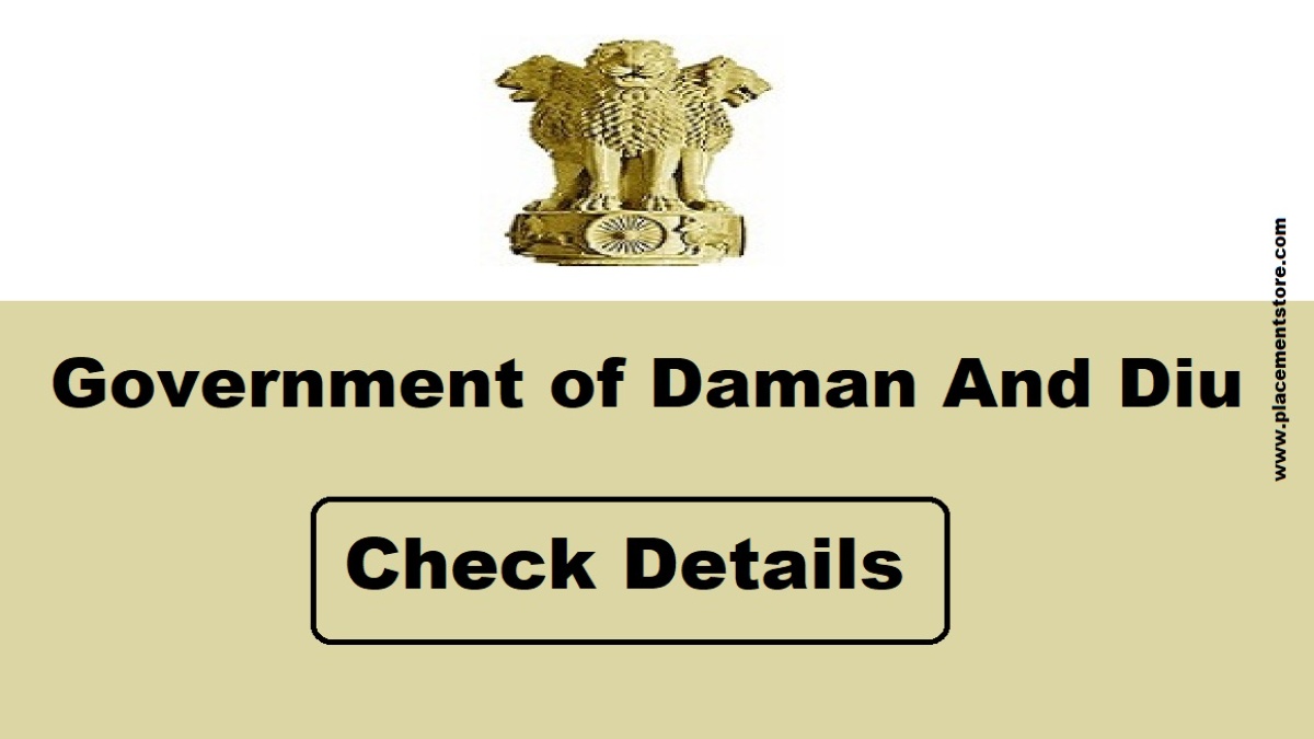Latest Daman And Diu Govt Job Notifications 2026 » New Update
