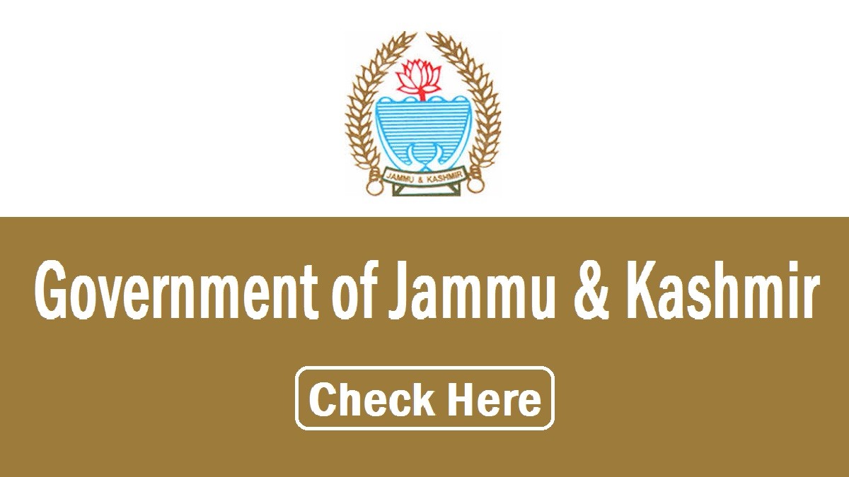 Latest Jammu & Kashmir Govt Job Notifications 2026 » New Updates