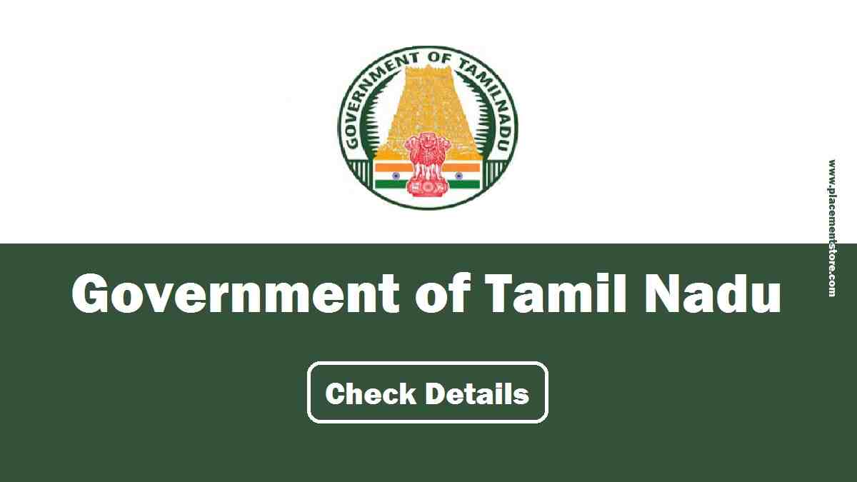 Latest Tamil Nadu Government Job Notifications 2026 » New Updates