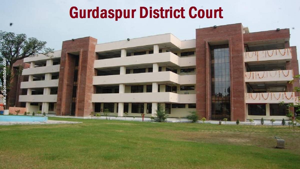 Gurdaspur Court Recruitment 2026 (eCourts.gov.in) Notification