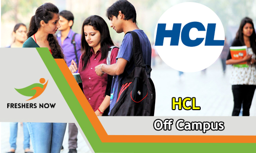 HCL Off Campus 2026 Drive for 2026, 2025, 2024 Batch Freshers