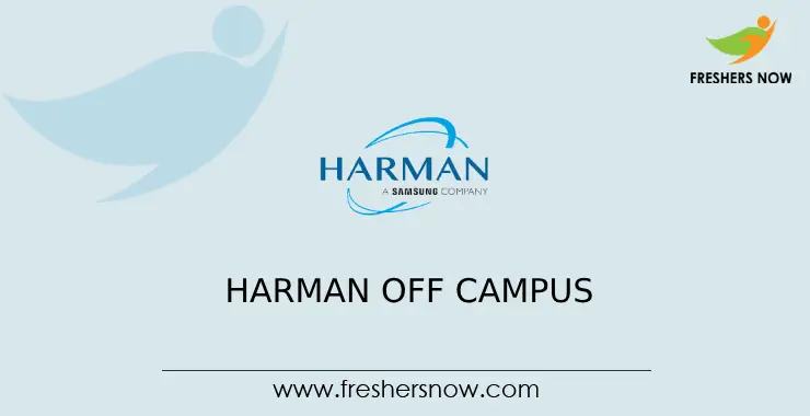 Harman Off Campus 2026 Drive for 2027, 2026, 2025 Batch