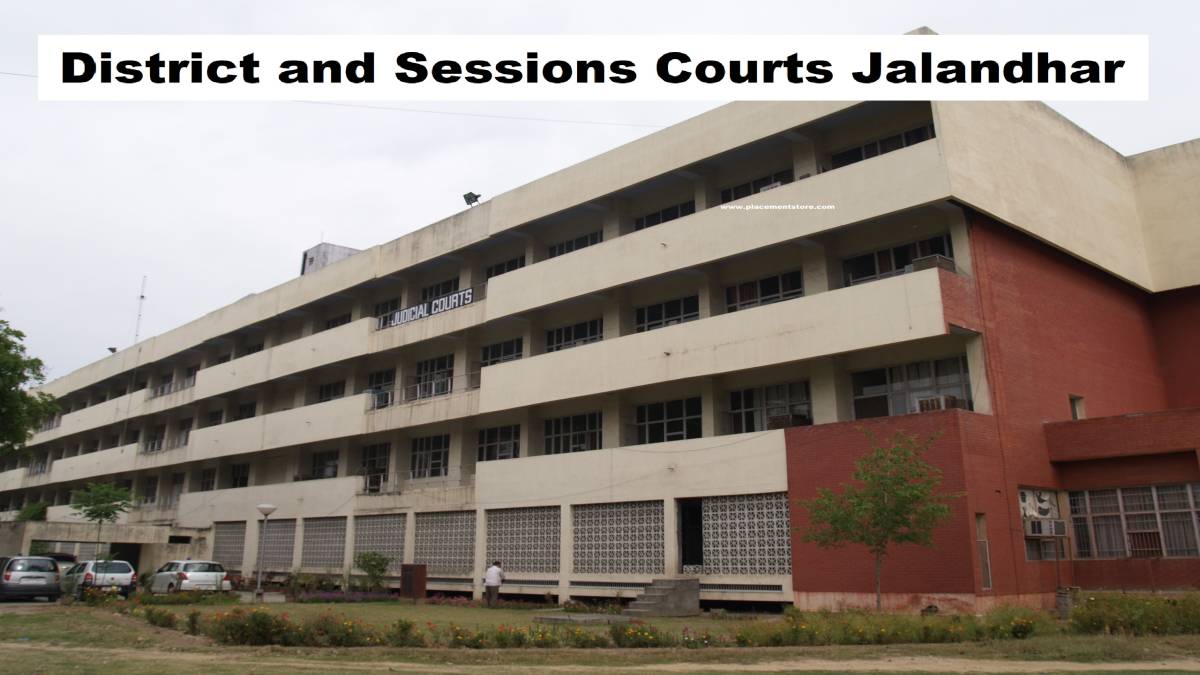 Jalandhar Court Recruitment 2026 (eCourts.gov.in) Notification