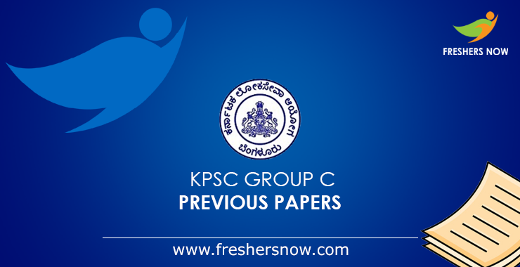 KPSC Group C Previous Question Papers PDF Download