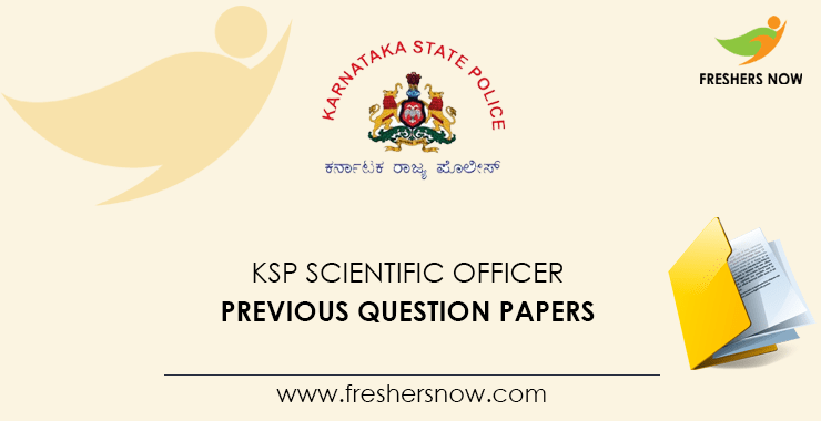 KSP Scientific Officer Previous Question Papers PDF