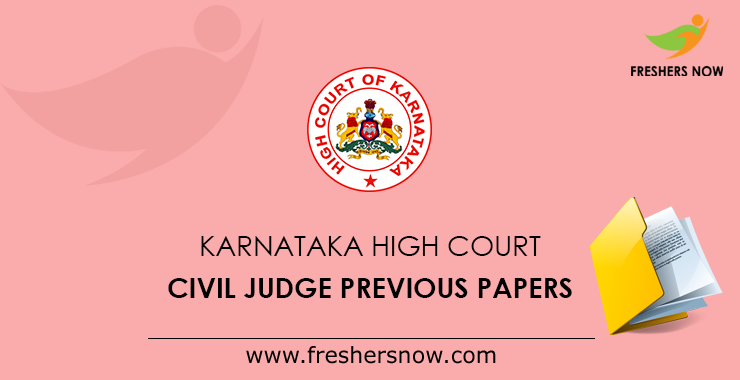 Karnataka High Court Civil Judge Previous Question Papers PDF