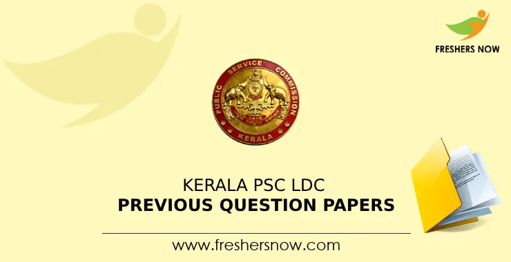 Kerala PSC LDC Previous Question Papers PDF Download