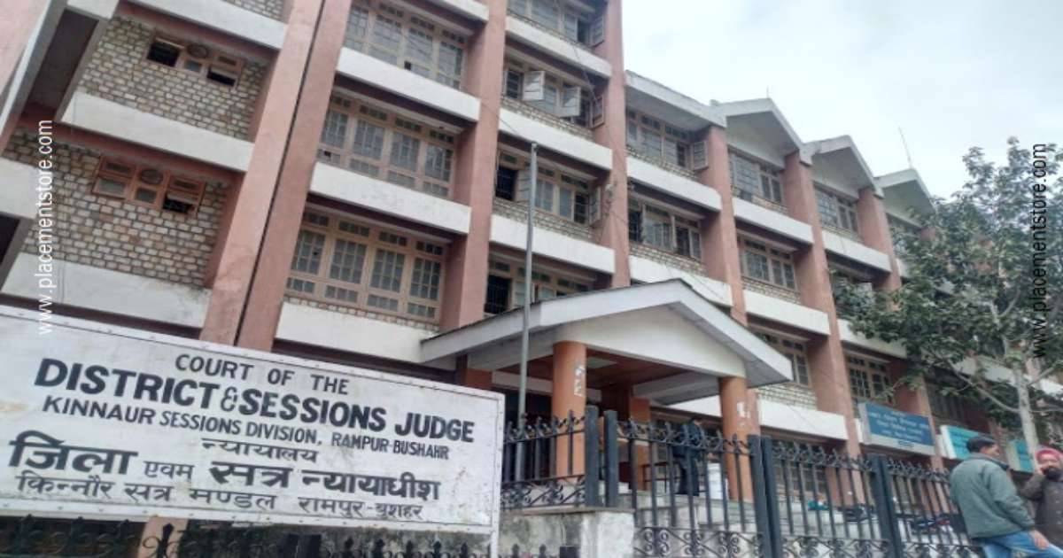 Kinnaur Court Recruitment 2026 (eCourts.gov.in) Notification