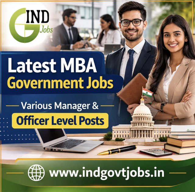 Latest MBA Govt Jobs 2026 (2000+ New Vacancies Open)