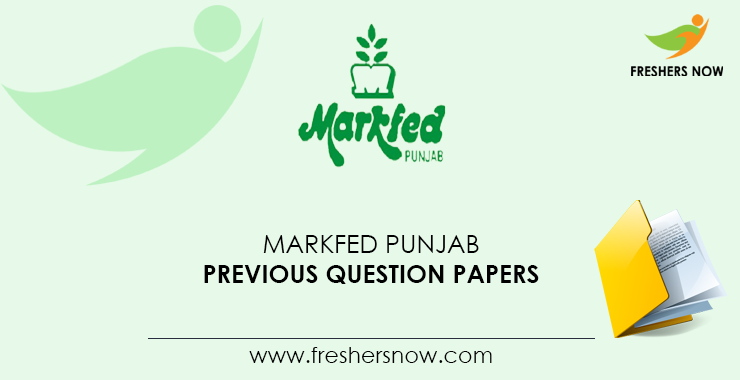 Markfed Punjab Previous Question Papers PDF Download