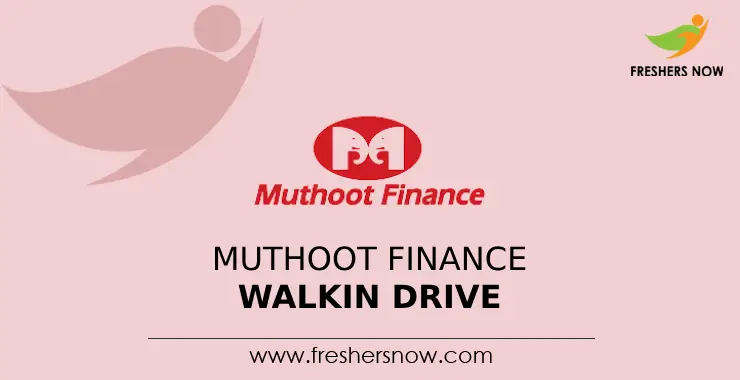 Muthoot Finance Walkin Drive 2026 for Customer Care Executive in Aurangabad
