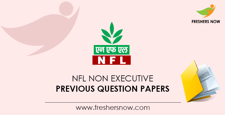 NFL Non Executive Previous Question Papers PDF Download