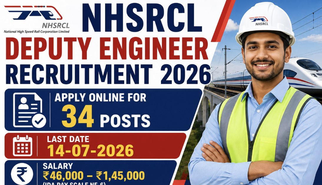 NHSRCL Deputy Engineer Recruitment 2026 – Apply Online for 34 Posts