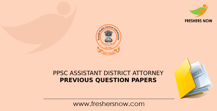 PPSC Assistant District Attorney Previous Question Papers PDF Download