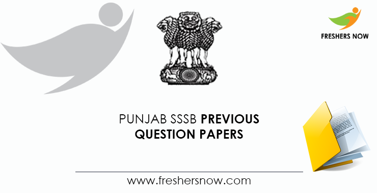 Punjab SSSB Previous Papers (SIDO, BLEO, Excise & Tax Inspector)
