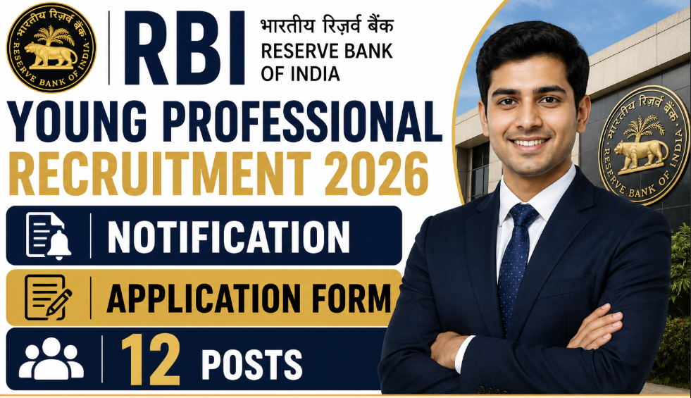 RBI Young Professional Recruitment 2026 – Notification, Application Form, 12 Posts