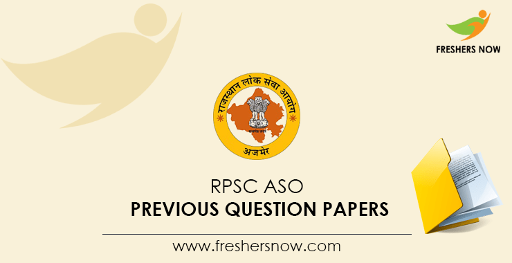 RPSC ASO Previous Question Papers PDF Download