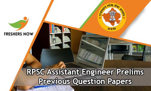 RPSC Assistant Engineer Prelims Previous Question Papers PDF Download