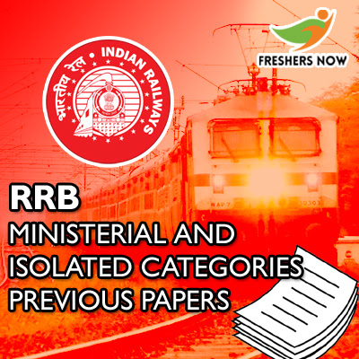 RRB Ministerial and Isolated Categories Previous Question Papers PDF