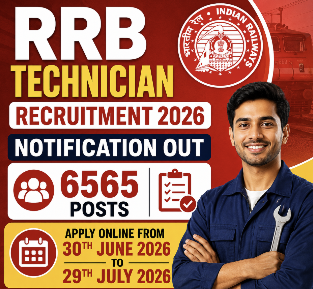 RRB Technician Recruitment 2026 – Notification for 6565 Posts