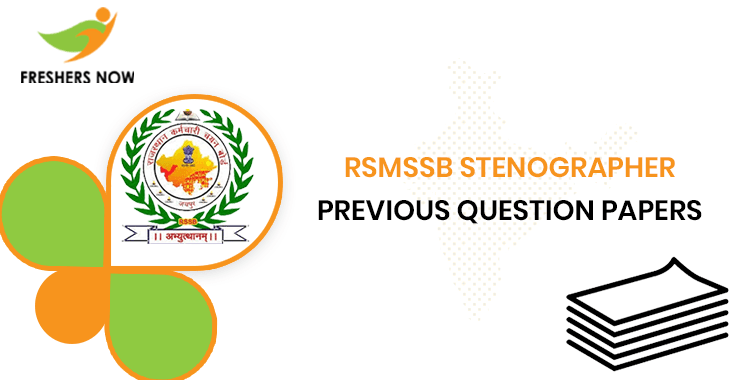 RSMSSB Stenographer Previous Question Papers PDF Download