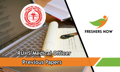RUHS Medical Officer Previous Papers PDF Download
