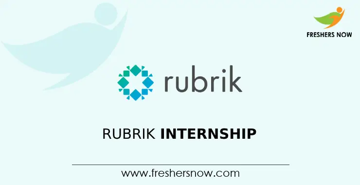 Rubrik Internship for 2027, 2026 batch freshers