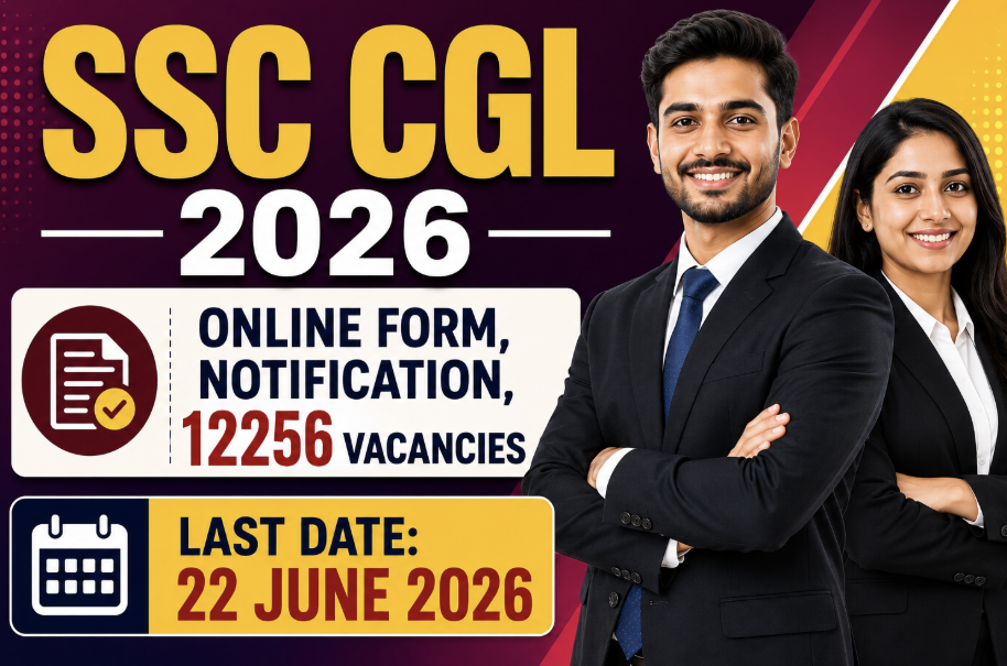 SSC CGL Recruitment 2026 – Notification, Online Form, 12256 Vacancies