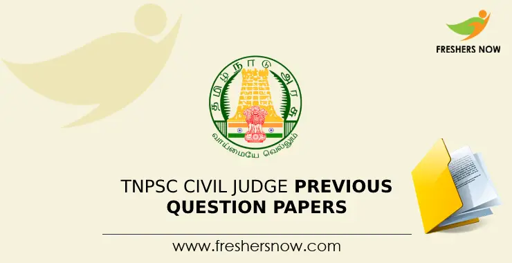 TNPSC Civil Judge Previous Question Papers PDF Download