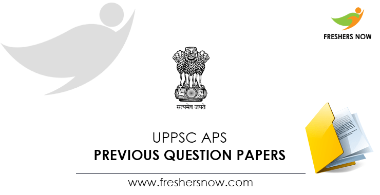 UPPSC APS Previous Question Papers PDF Download